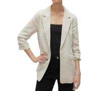 VERO MODA VMFRIDA LS Regular Blazer Noos, Oatmeal/Detail: Melange., 14