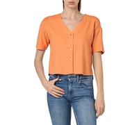 VERO MODA Women's Vmjesmilo 2/4 Shirt WVN Ga Noos, Tangerine, M