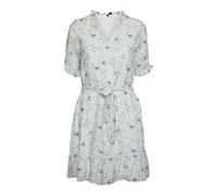 VERO MODA Vmkiri Kaja 2/4 Short Dress WVN, Snow White/AOP: Kaja, XL
