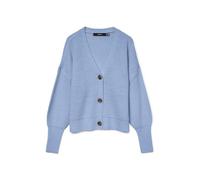 VERO Moda Vmlea LS V-Neck Cuff Cardigan Noos, Brunnera Blue, L