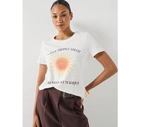 Vero Moda Vmlise Olly Short Sleeve Top Box Jrs, Snow White, Size S, Women Now White