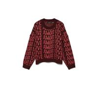 VERO MODA Vmlove LS O-Neck Pullover Boo, Syrah, L