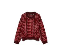 VERO MODA Vmlove LS O-Neck Pullover Boo, Syrah, XL
