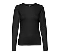 VERO MODA VMLULU LS O-Neck Top JRS GA NOOS, Black, XS