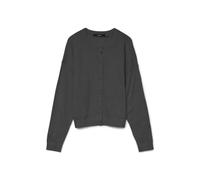 VERO MODA Vmmarina LS O-Neck Cardigan Noos, Dark Grey Blend, M