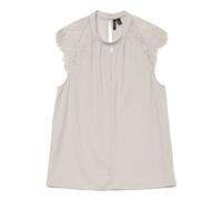 VERO MODA Vmmilla Sl Lace Tee Ga Noos, Pumice Stone, S