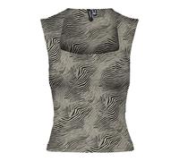 VERO MODA Vmmillion SL Square Neck Top JRS Noos, Oatmeal, S