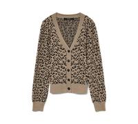 VERO MODA Vmnancy LS V-Neck Cardigan Boo, Silver Mink, L