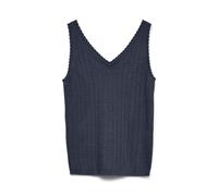 VERO MODA Vmnewlex Pointelle V-Neck Top Noos, Blazer Navy, M