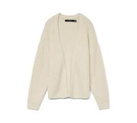 VERO MODA Vmnovah Rib LS V-Neck Open Cardigan Noos, Birch, L