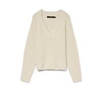 VERO MODA Vmnovah Rib LS V-Neck Pullover Noos, Birch, L