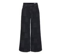 VERO MODA VMREMY MR Wide Patchwork Jeans, Blue, 32W x 32L