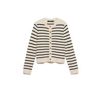 VERO MODA Vmsaba Plain LS O-Neck Cardigan Noos, Birch, M