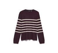 VERO MODA Vmsaba Plain LS O-Neck Pullover Ga Noos, Winetasting, S