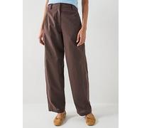 Vero Moda Vmselma Hw Barrel Pants Wvn Noos, Brown, Size L, Women Brown