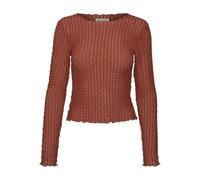 VERO MODA VMSHELBY LS O-Neck Short Top VMA Noos, Brandy Brown, M