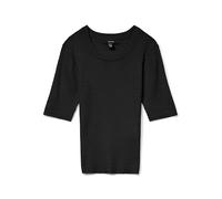 VERO MODA Vmsilje 2/4 O Neck Cable Pullover Noos, Black, L