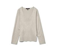 VERO MODA Vmsilje LS V-Neck Pullover GA NOOS, Moonbeam, M