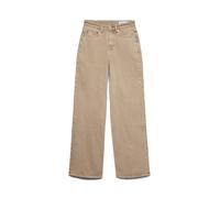 VERO Moda Vmtessa Hr Wide Jeans Colour Ga, Silver Mink, 27W x 30L