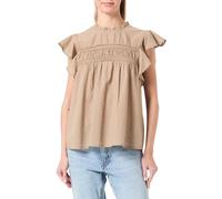 VERO MODA Women's Vmtrine Sl Lace Top WVN, Silver Mink, XL