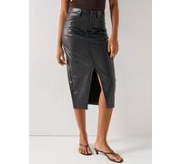 Vero Moda Vmveri Midi Skirt, Black, Size Xs, Women Black