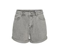 VERO MODA Women's Vmzuri Hr Loose Shorts Mix Noos, Medium Grey Denim, S