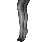 VERO MODA Womens 20 D Tights 2 Pack Black M-L