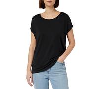 VERO MODA Womens Ava Plain Shirt Sleeve T-Shirt Black L
