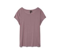 VERO MODA Womens Ava Plain Shirt Sleeve T-Shirt Nostalgia Rose L