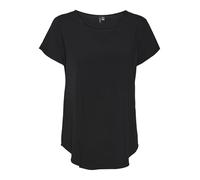 VERO MODA Womens Bella Short Sleeve Top Black 10