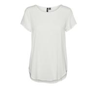 VERO MODA Womens Bella Short Sleeve Top Snow White 10