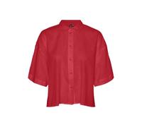 VERO MODA Women's Blouse, Tomato, M