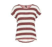 VERO MODA Womens Clsd NkKnit Marsala 14