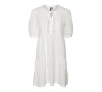VERO MODA Women's Vmnatali 2/4 Lace Short Dress WVN Ga SPE Keid, Snow White, M