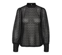 VERO MODA Women's Female Bluse Vmbecca Top Long Sleeve Blouse, Black, M