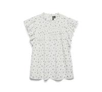 VERO MODA Women's Vmtrine Sl Lace Top WVN Ga Noos, Snow White, S