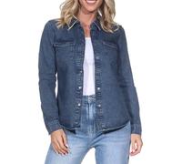 VERO MODA Women's Female Vmjennie Jeanshemd Shirt, Medium Blue (Medium Blue Denim), XL