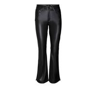 VERO MODA Women's Vmselma Hr Flared Pl Pants, Black, 27W x 32L