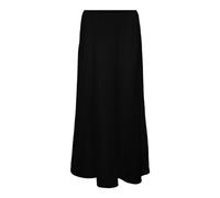 VERO MODA Women's Long Skirt with Elastic Band and A-Cut, Black, L