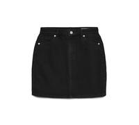 Vero Moda Women's Mini Jeans Skirt VMTessa Short Women's Skirt with Pockets, Black Denim, XL