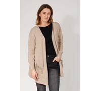 Vero Moda Womens Open Front Pocket Cardigan - Beige - Size Medium