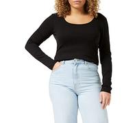Vero Moda Women's Regular Fit Long Sleeve Top, Black (Black Black), L