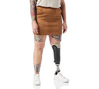 VERO MODA Women's Velvet Mini Skirt Short Stretch Pencil Skirt Velvet Corduroy Fabric VMDONNADINA, Colours:Middle Brown, Size:S