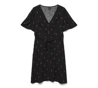 VERO MODA Vmalba SS Short Dress WVN Ga Noos, Black, L