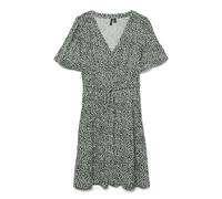 VERO MODA Women's Vmalba Ss Short Dress WVN Noos, Laurel Wreath Joey Dot, M