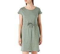 Vero Moda Women's Vmapril SS Short Dress Noos Mini, Laurel Wreath/Stripes: Snow-Rebecca, M