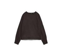 VERO MODA Women's Vmaquarius LS V-Neck Raglan Pullover Bf, Chocolate Cake, M