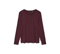VERO MODA Women's Vmava Ls Top JRS Ga Noos Long-Sleeved Shirt, Winetasting, S