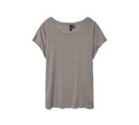 VERO MODA Women's Vmava Plain SS Top Ga JRS Noos, Moon Rock, L