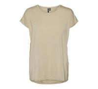 VERO MODA Women's Vmava Plain SS Top Ga JRS Noos T-Shirt, Abbey Stone, XL